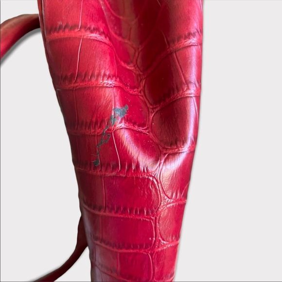 CLEO | Red Faux Snakeskin Purse - Picture 8 of 9